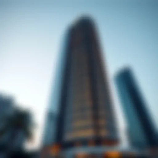 Exterior view of the 02 Tower showcasing its architectural grandeur