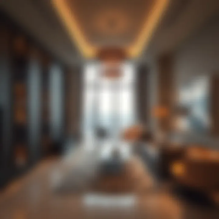 Luxurious interior of a residential unit in the 02 Tower