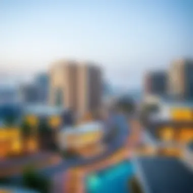 Panoramic view of أمر القوز showcasing modern architecture