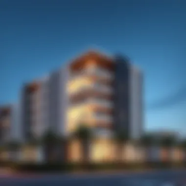 Modern real estate developments in Musaffah