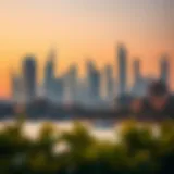 Stunning view of Dubai skyline showcasing luxury properties