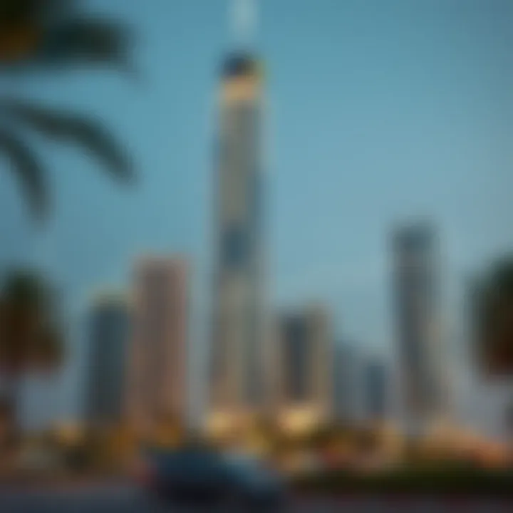 Graph illustrating property value trends near Al Fahad Tower