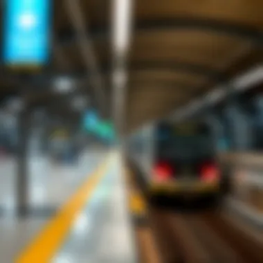 Al Garhoud Station in the Dubai Metro Network Map of Dubai Metro system with Al Garhoud Station marked