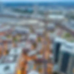 Aerial view of Al Mamourah showcasing its vibrant community and modern architecture