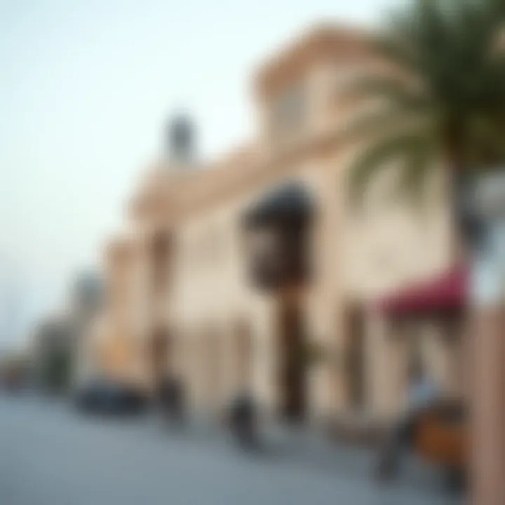 A cultural landmark in Al Mina reflecting the rich heritage of Dubai's harbor district.