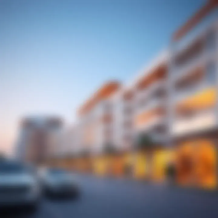 Modern apartments and commercial spaces in Al Mina highlighting real estate opportunities.