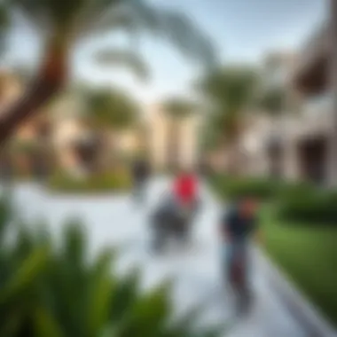 Community Life in Al Nahda Residents enjoying a park in Al Nahda