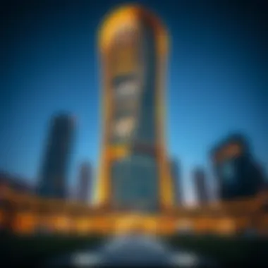 Architectural Marvel of Al Yousifi Tower Stunning architectural view of Al Yousifi Tower in JVC