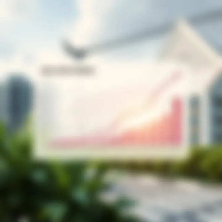 Graph depicting real estate market trends post-closure