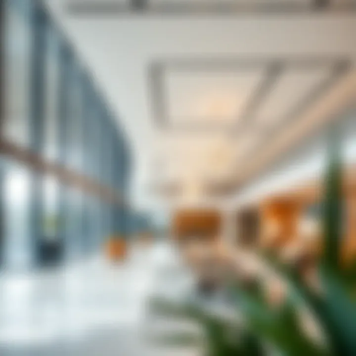 Innovative Interior Design at Sobha Sales Center Interior layout of the Sobha Sales Center highlighting innovative design elements