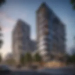 Stunning architectural view of Atria Residences showcasing modern design