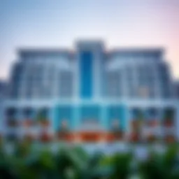 Exterior view of Azur Hotel showcasing its stunning architectural design