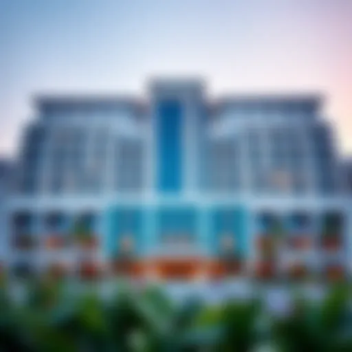 Exterior view of Azur Hotel showcasing its stunning architectural design