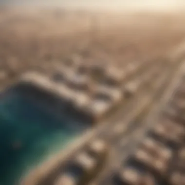 Aerial view of بيت الفلاح showcasing its architectural design