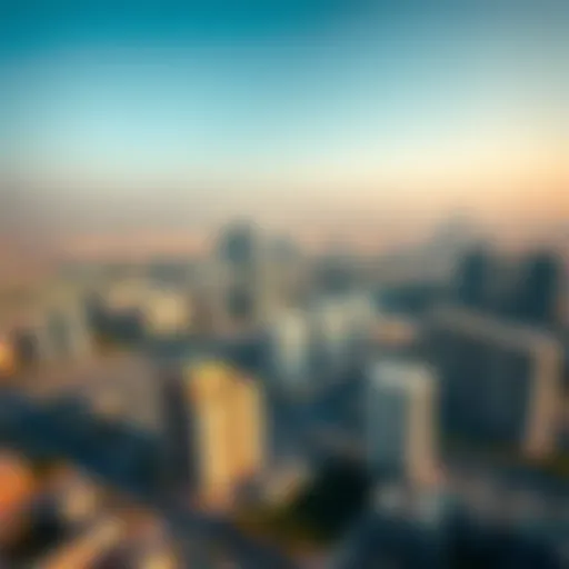 Aerial view of Bin Sougat showcasing residential and commercial developments