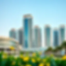 Stunning skyline view of Binghatti Horizons showcasing its architectural beauty.