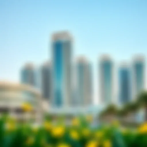 Stunning skyline view of Binghatti Horizons showcasing its architectural beauty.