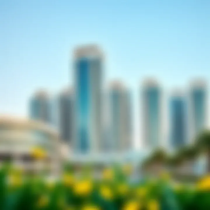 Stunning skyline view of Binghatti Horizons showcasing its architectural beauty.