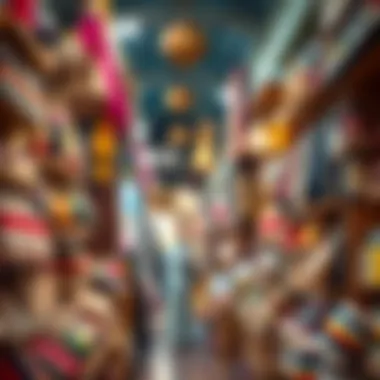 Diverse Product Range at Bismi Wholesale Souk Al Marfa Vibrant display of diverse products available in Bismi Wholesale Souk Al Marfa