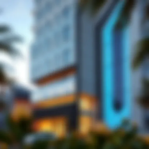 Modern Architectural Marvel Exterior view of the Blue Diamond Building showcasing modern architecture