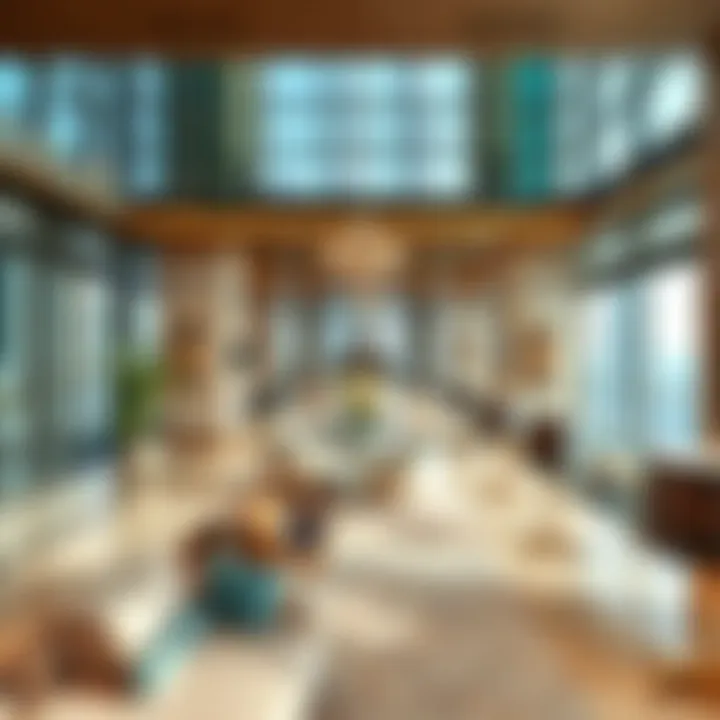 Luxurious amenities in Burj Khalifa's residential area highlighting opulence.