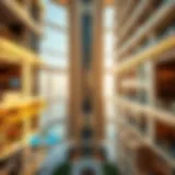 Stunning view of Burj Khalifa's residential floors showcasing modern design.