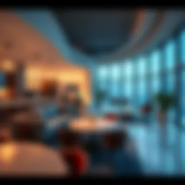 Innovative Co-Living Design in Dubai A modern co-living space in Dubai showcasing innovative design and communal areas