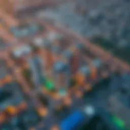 Aerial view of Al Thanyah 5 showcasing its prime location in Dubai