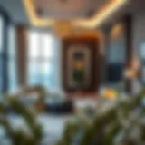 Luxurious apartment interior with modern decor