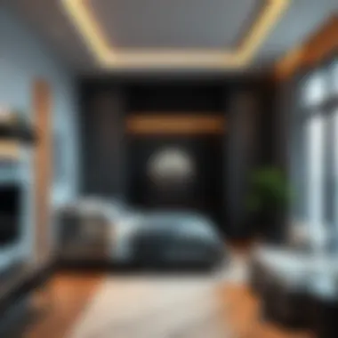 Modern studio apartment interior design