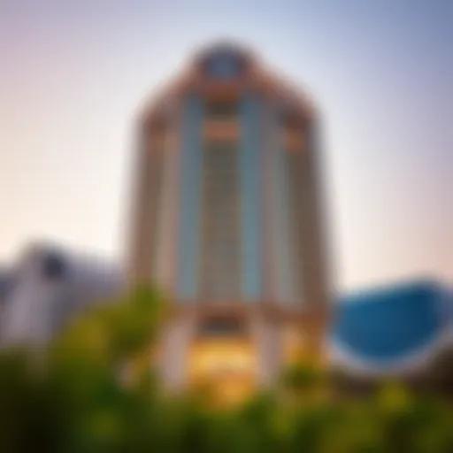 Architectural Elegance of Al Kazim Building Stunning view of Al Kazim Building showcasing its unique architectural design.