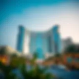 A stunning view of the Damac Crown's architectural design