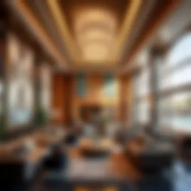 Luxurious Amenities Inside Damac Heights Sumptuous interior amenities of Damac Heights highlighting luxury living