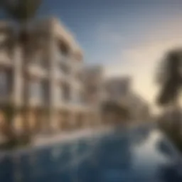 Expansive view of a luxurious Dar Al Arkan property in Dubai