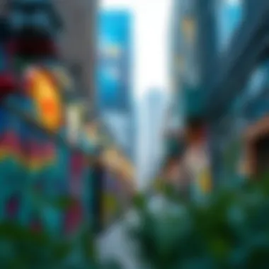 Cultural Street Art in Design District Dubai Vibrant street art in Design District Dubai reflecting cultural essence