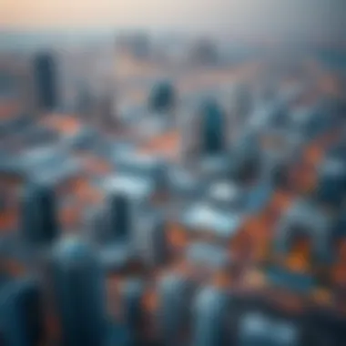 Aerial view of Dubai's skyline highlighting real estate developments