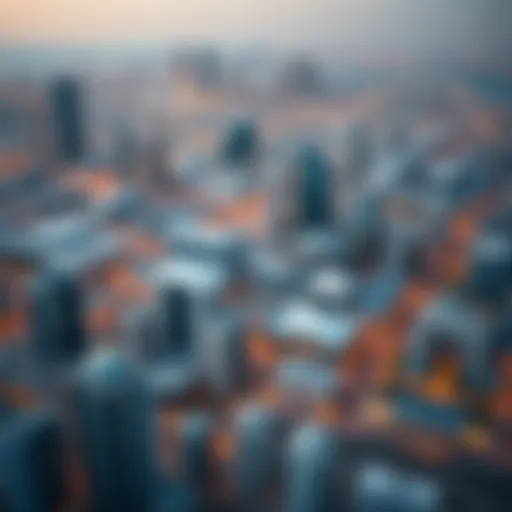 Aerial view of Dubai's skyline highlighting real estate developments