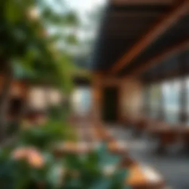 Charming outdoor seating area with lush greenery in Dubai Hills