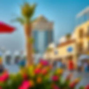 Vibrant community atmosphere in Al Warqa showcasing local amenities