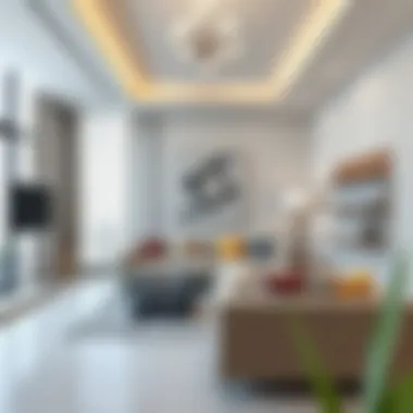 Elegant interior design of a 1 BHK apartment