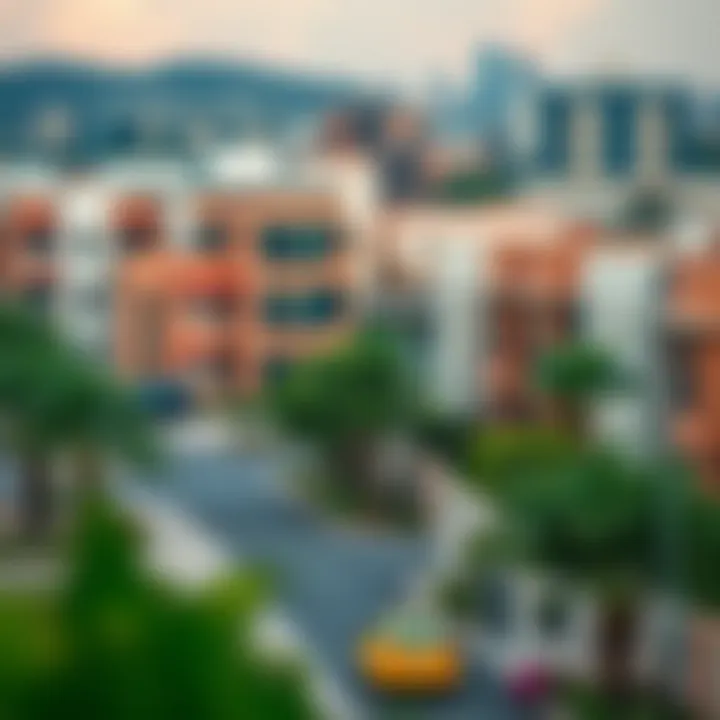 Scenic view of Burjuman neighborhood with vibrant surroundings