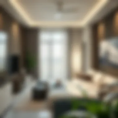 Luxurious 3BHK apartment interior showcasing modern design