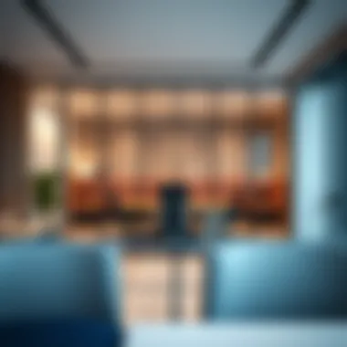 Innovative Office Partition Design Stylish partition in a modern office space