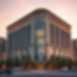 Stunning view of Al Kawakeb Building showcasing its unique architecture