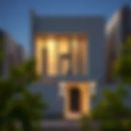 Exterior view of Al Nahda House 2 showcasing its modern architecture