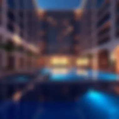 Luxurious amenities of Al Yasmeen Building highlighting its modern living features