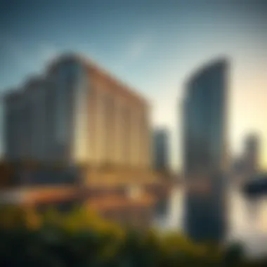 Luxurious residential buildings in Bluewater Dubai