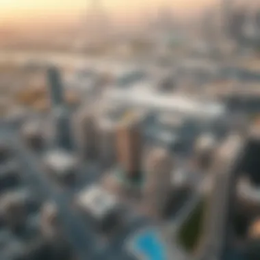 Aerial Perspective of مركز اليلايس جبل علي in Dubai Aerial view of Dubai showcasing مركز اليلايس جبل علي