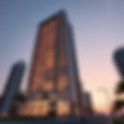 Exterior view of Centrium Tower showcasing its modern façade