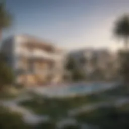 Stunning architectural view of Dubai Hills Executive Residences II